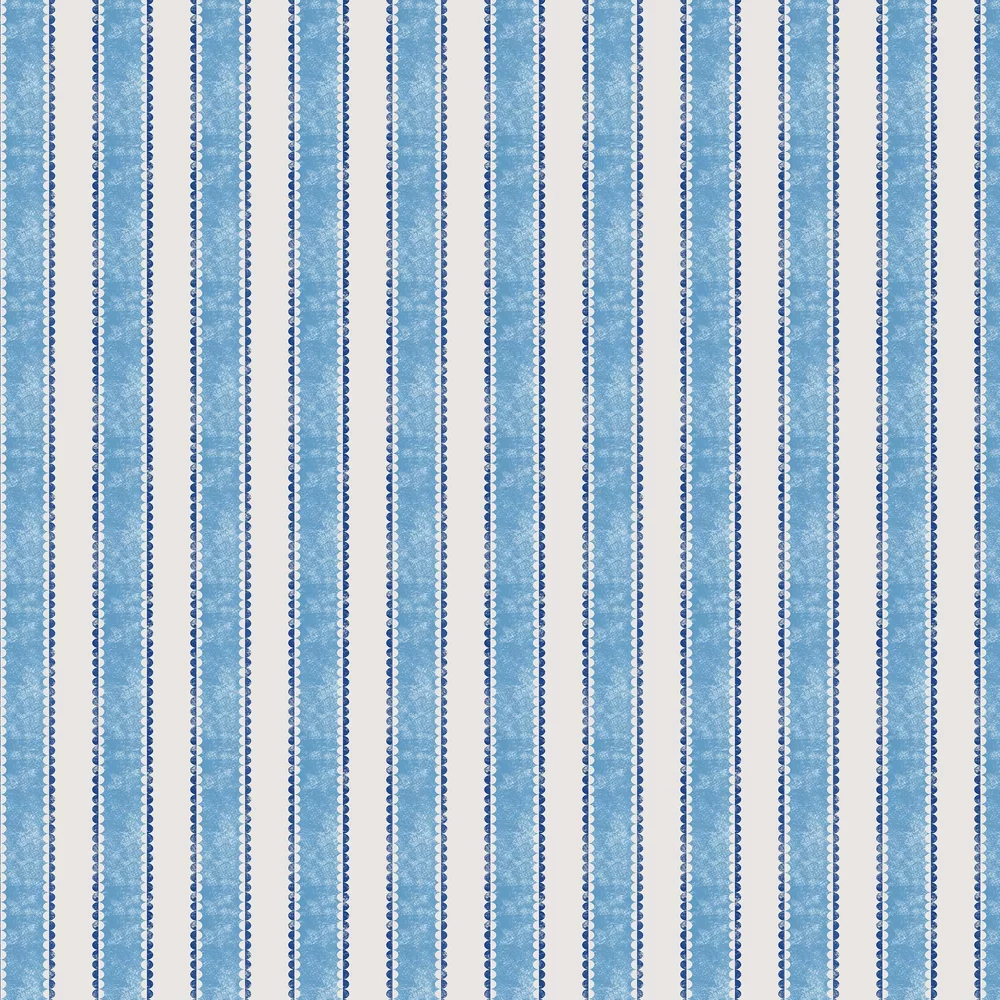 Pavilion Wallpaper - Blue - Petronella Hall