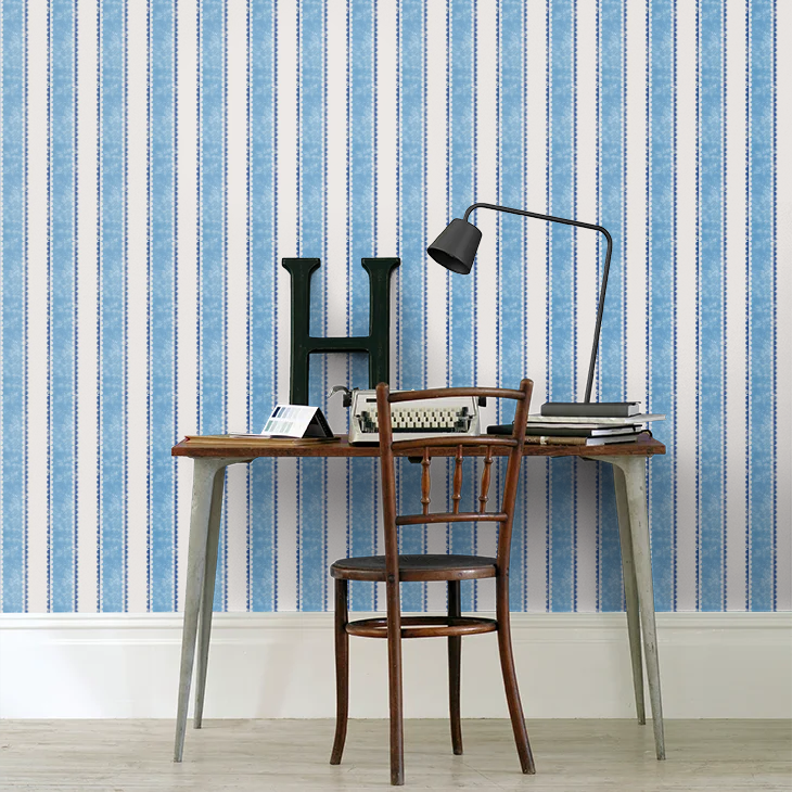 Pavilion Wallpaper - Blue - Petronella Hall