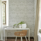 Karakusa Chalk Room Wallpaper