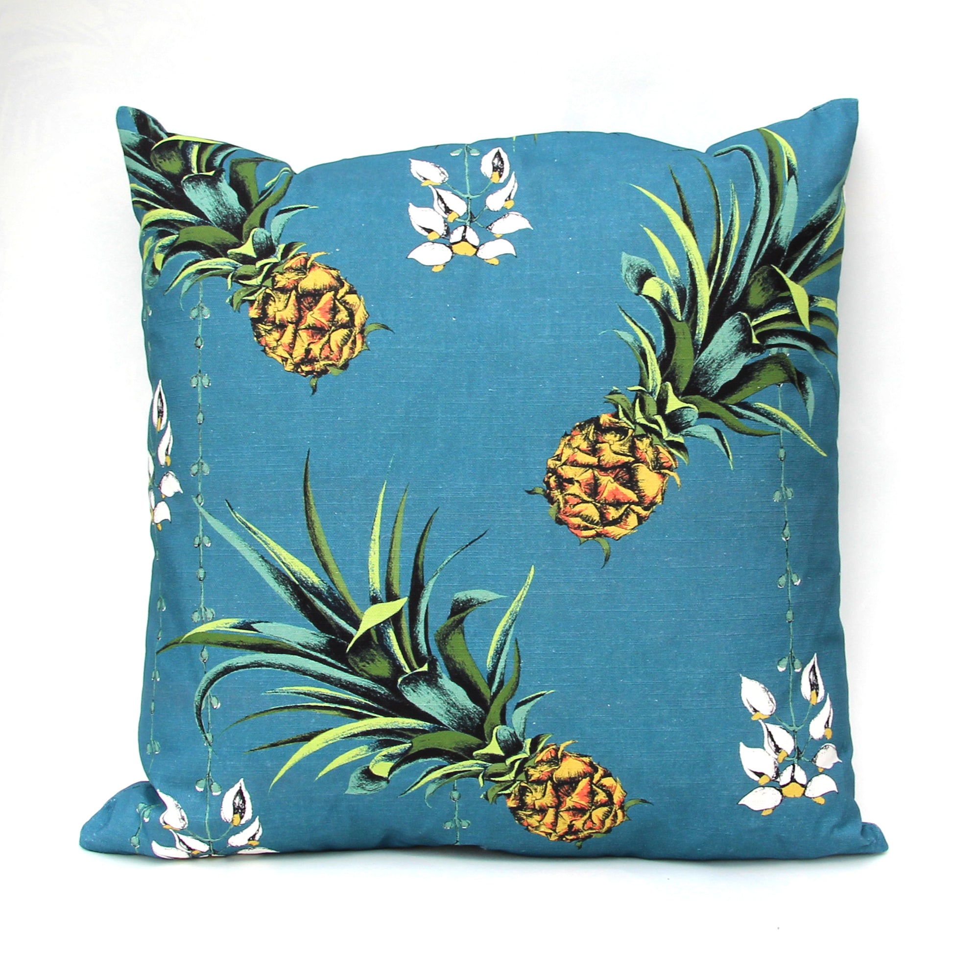 Pinapple Cushion - Harbour Blue - Petronella Hall