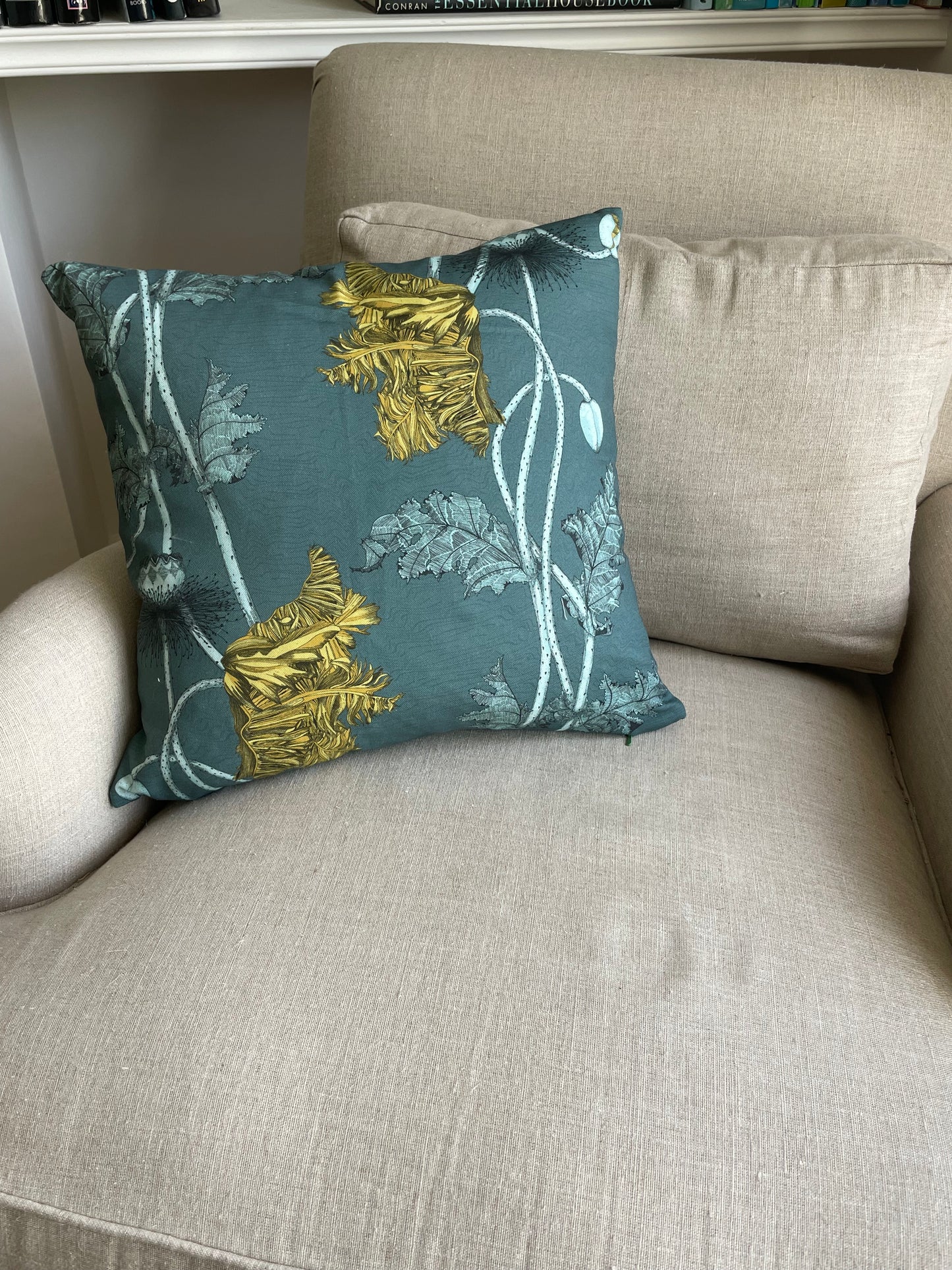 Poppy Cushion - Lemon - Petronella Hall