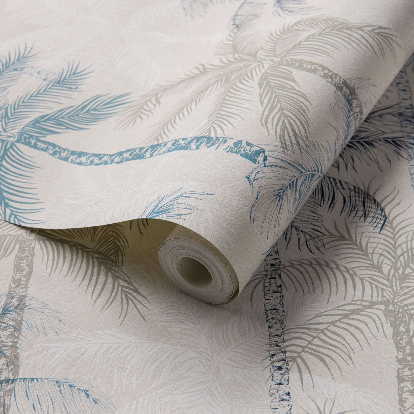Palmyra Wallpaper - Denim - Clarke & Clarke