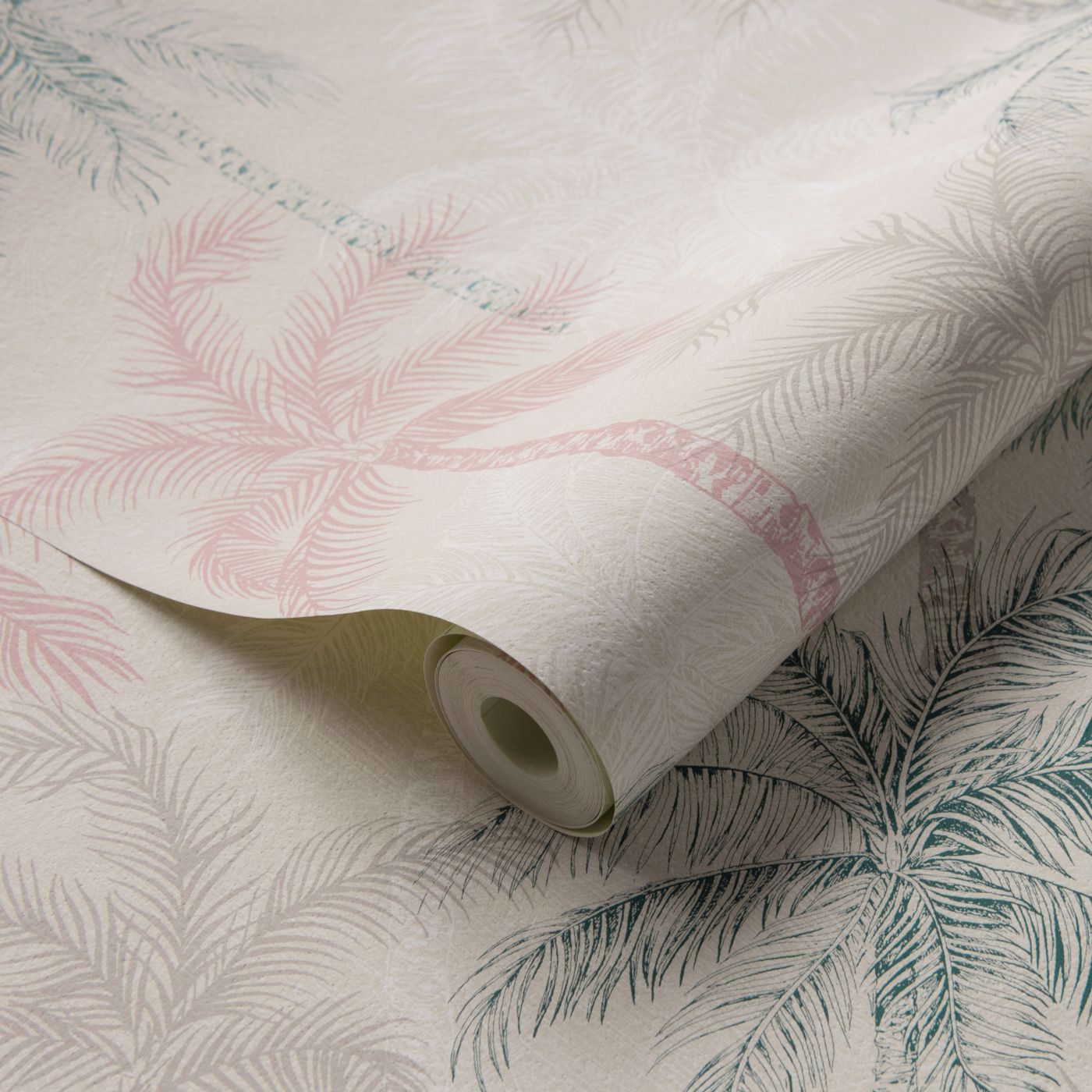 Palmyra Wallpaper - Mineral/Blush - Clarke & Clarke