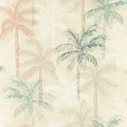 Palmyra Wallpaper - Mineral/Blush - Clarke & Clarke
