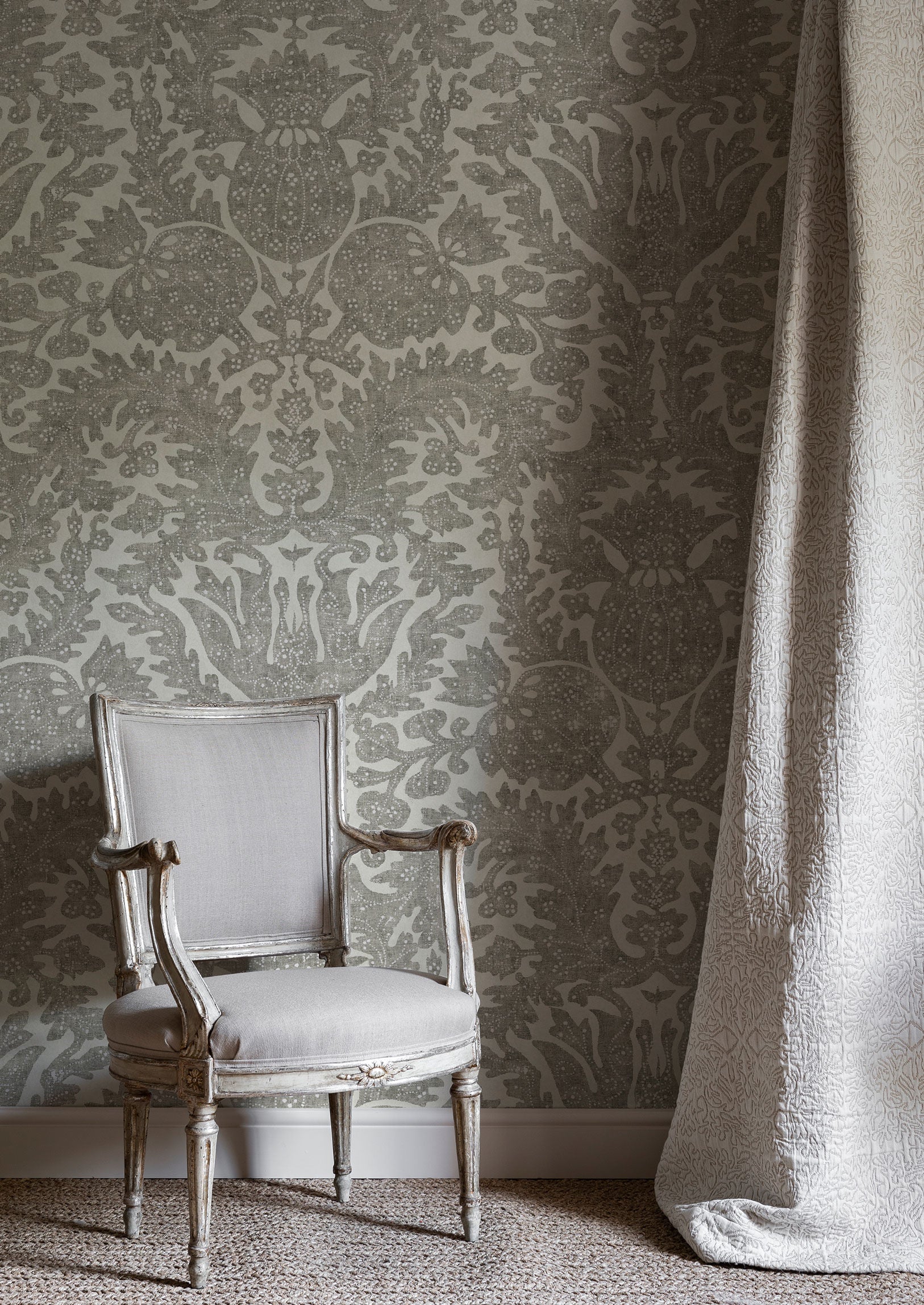 Pomegranate Fresco Casement Wallpaper - Lewis & Wood