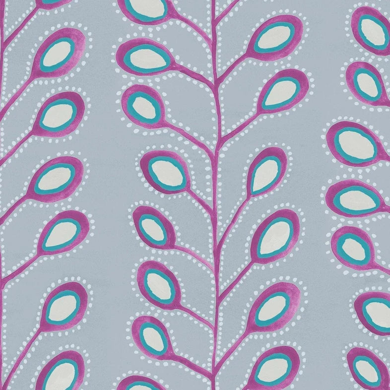 Ponco Orchid Wide-Width Wallpaper