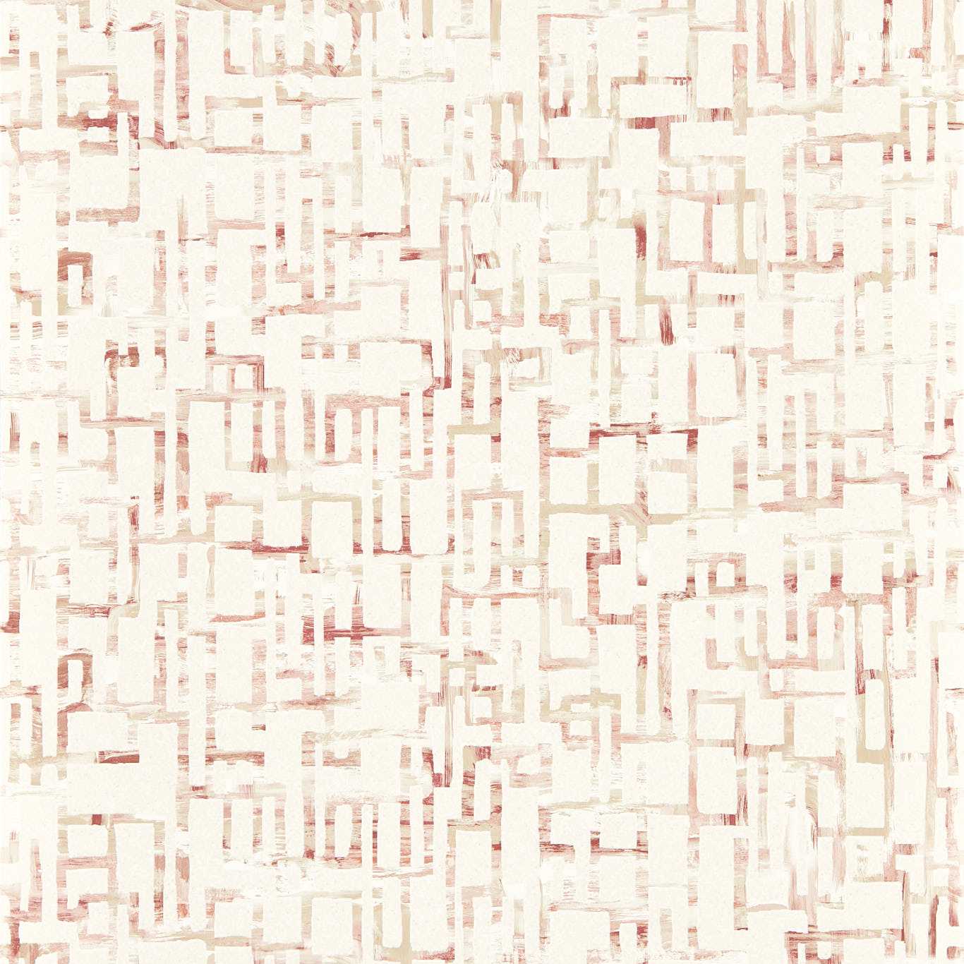 Quadrata Wallpaper - Blush - Clarke & Clarke