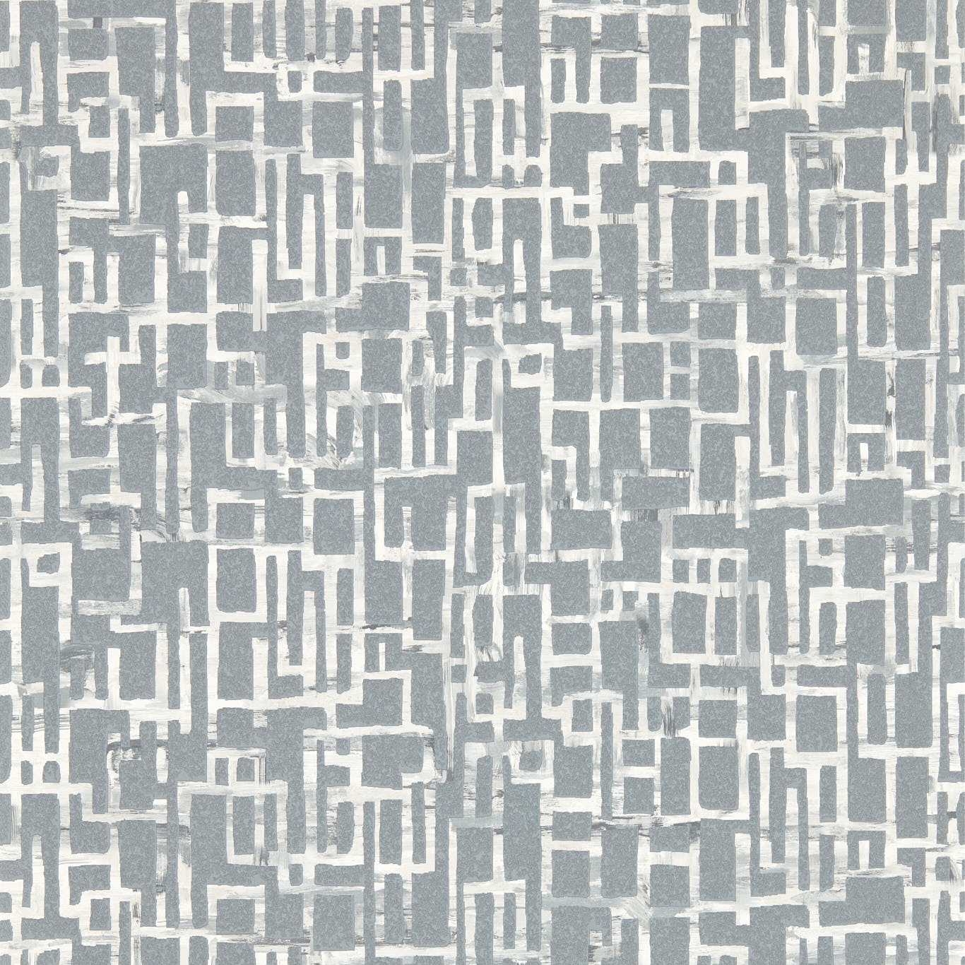 Quadrata Wallpaper - Steel - Clarke & Clarke