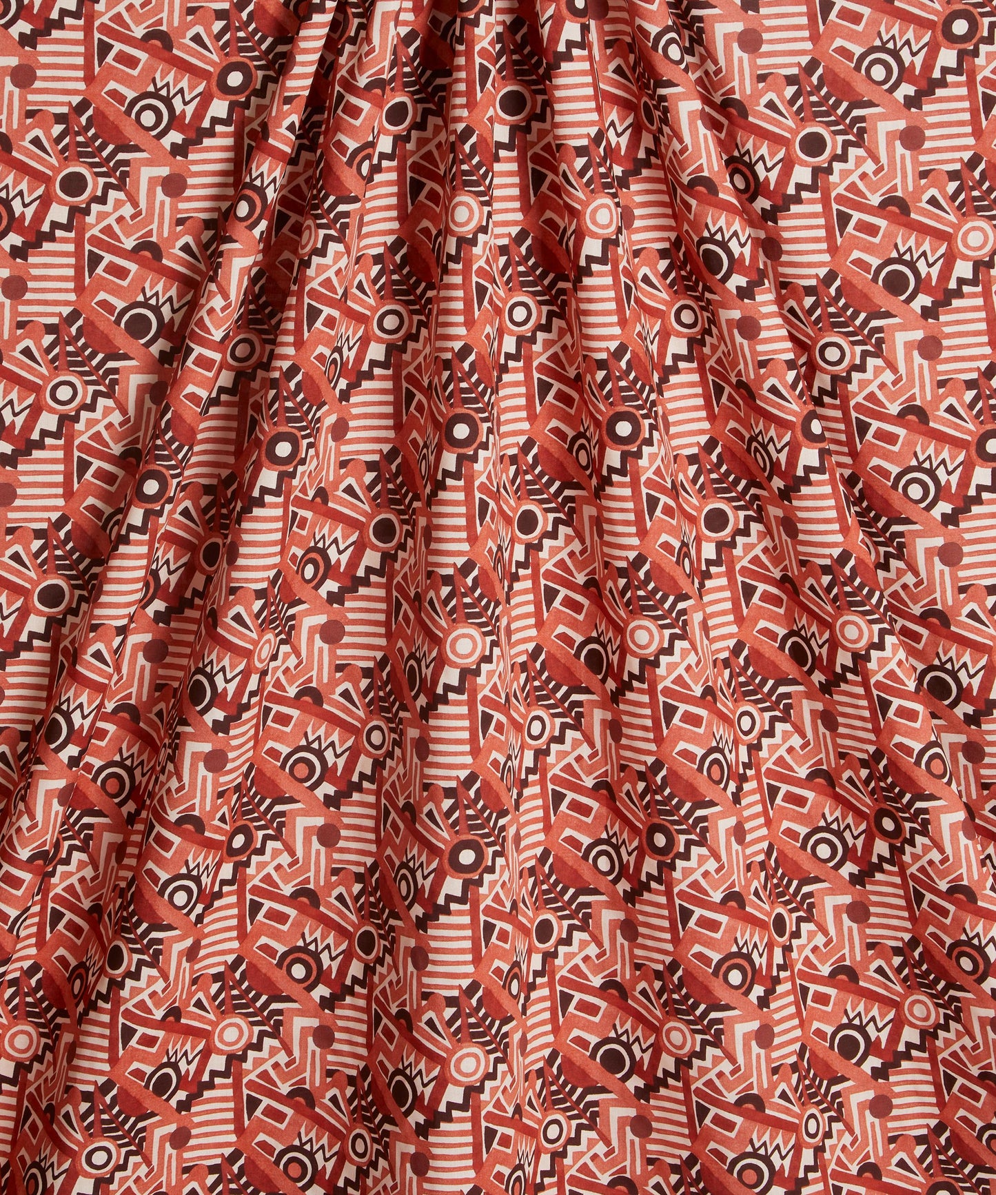 Zig Zag Spot Tana Lawn™ Cotton Fabric - Orange - Liberty