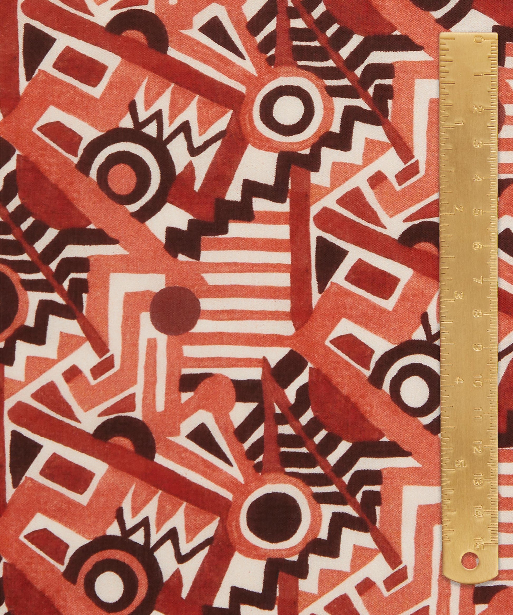 Zig Zag Spot Tana Lawn™ Cotton Fabric - Orange - Liberty