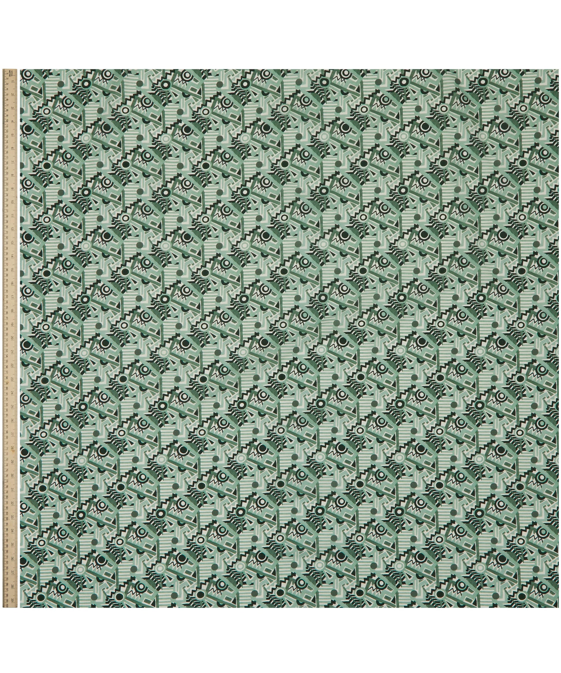 Zig Zag Spot Tana Lawn™ Cotton Fabric - Green - Liberty