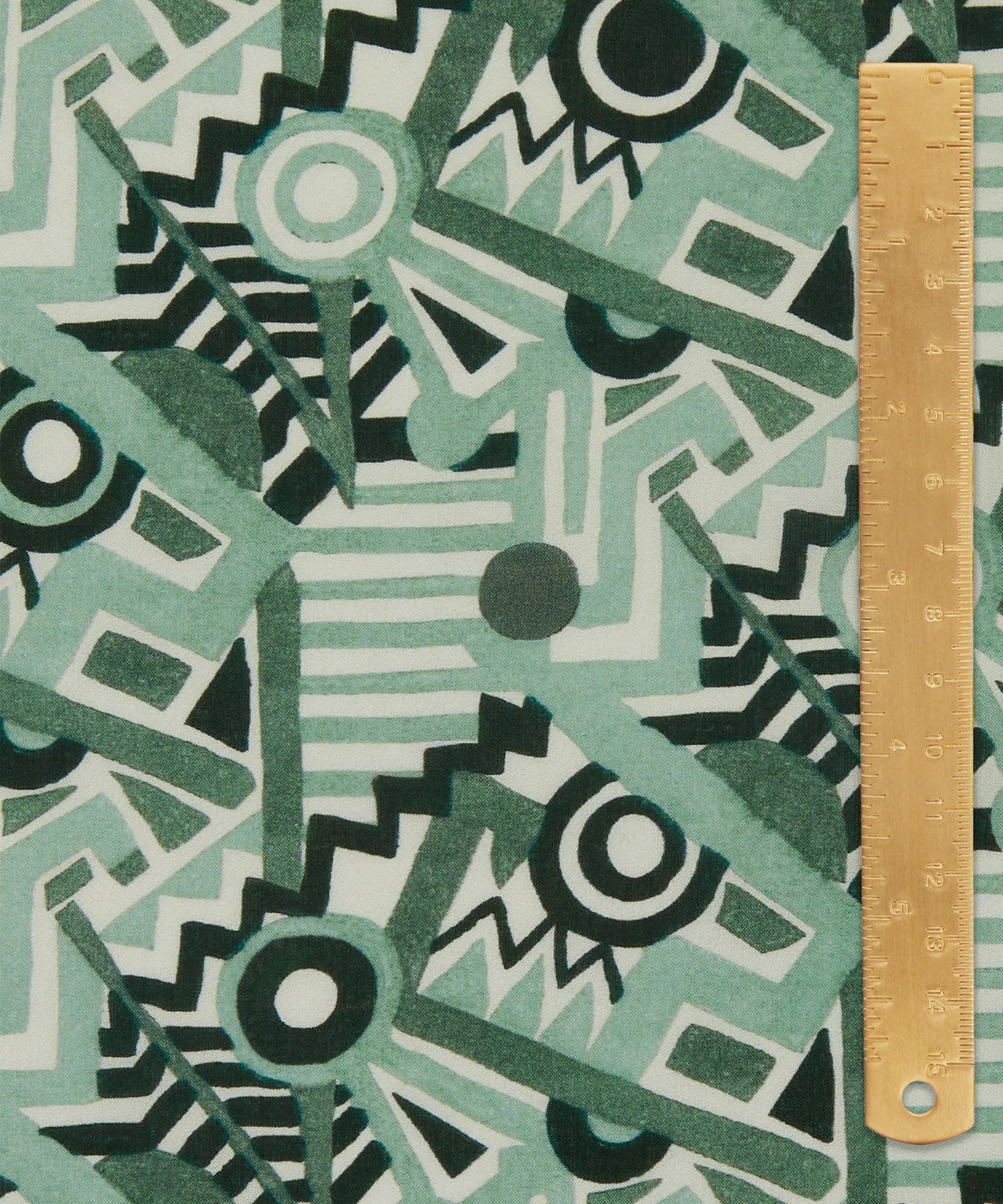 Zig Zag Spot Tana Lawn™ Cotton Fabric - Green - Liberty