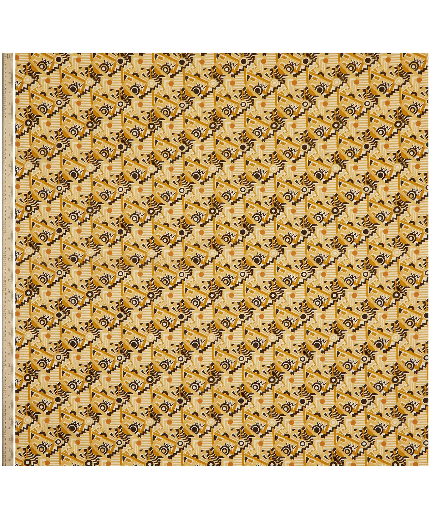 Zig Zag Spot Tana Lawn™ Cotton Fabric - Gold - Liberty