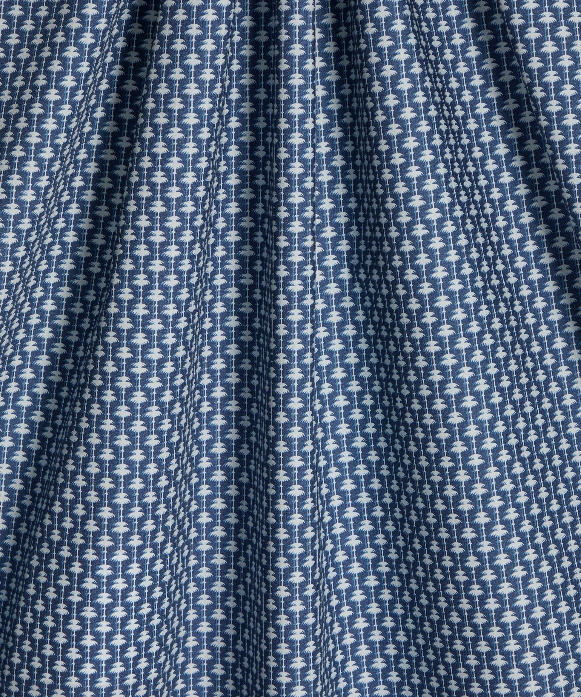 Apollo’s Palm Cotton Poplin Fabric - Blue - Liberty