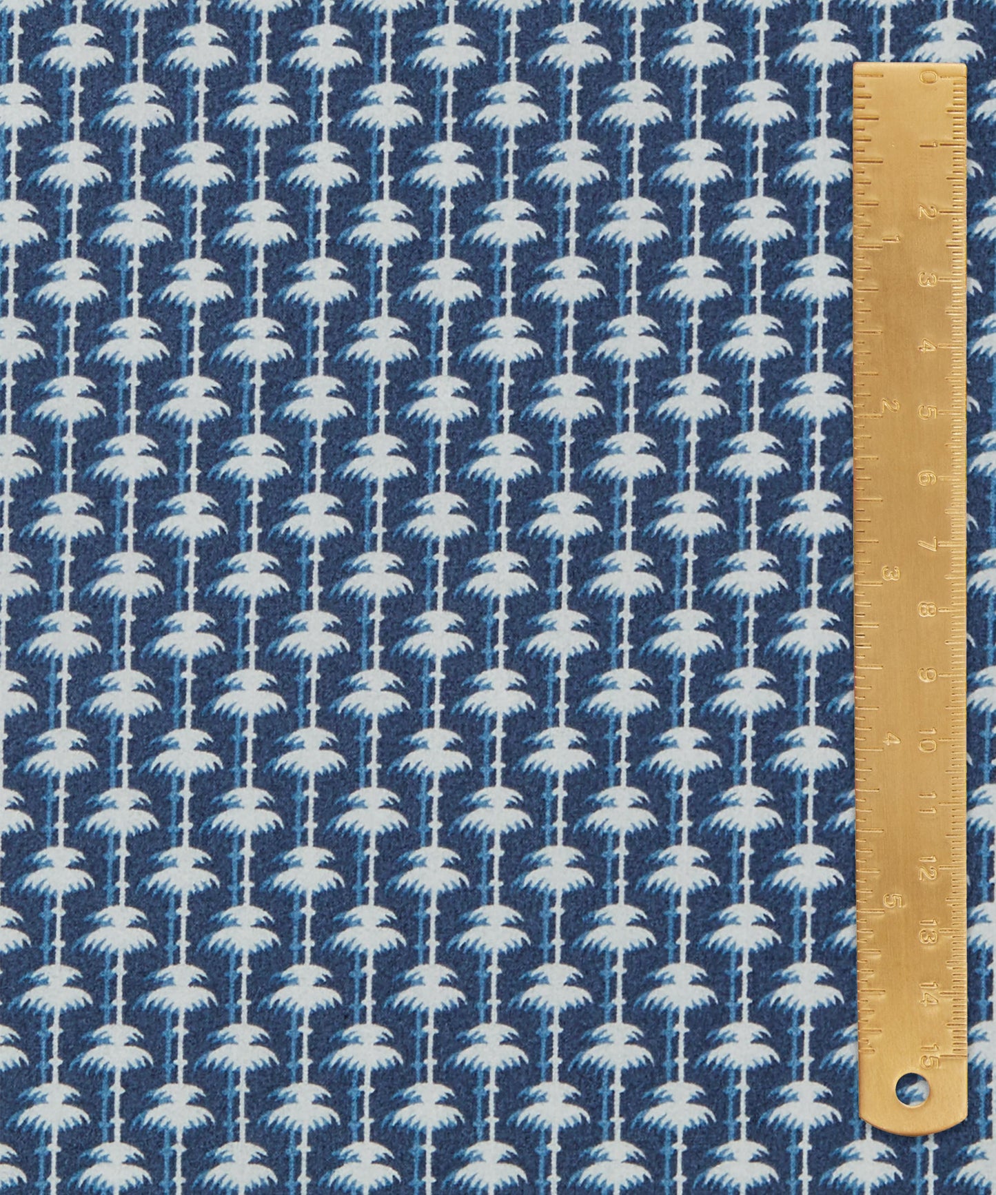 Apollo’s Palm Cotton Poplin Fabric - Blue - Liberty