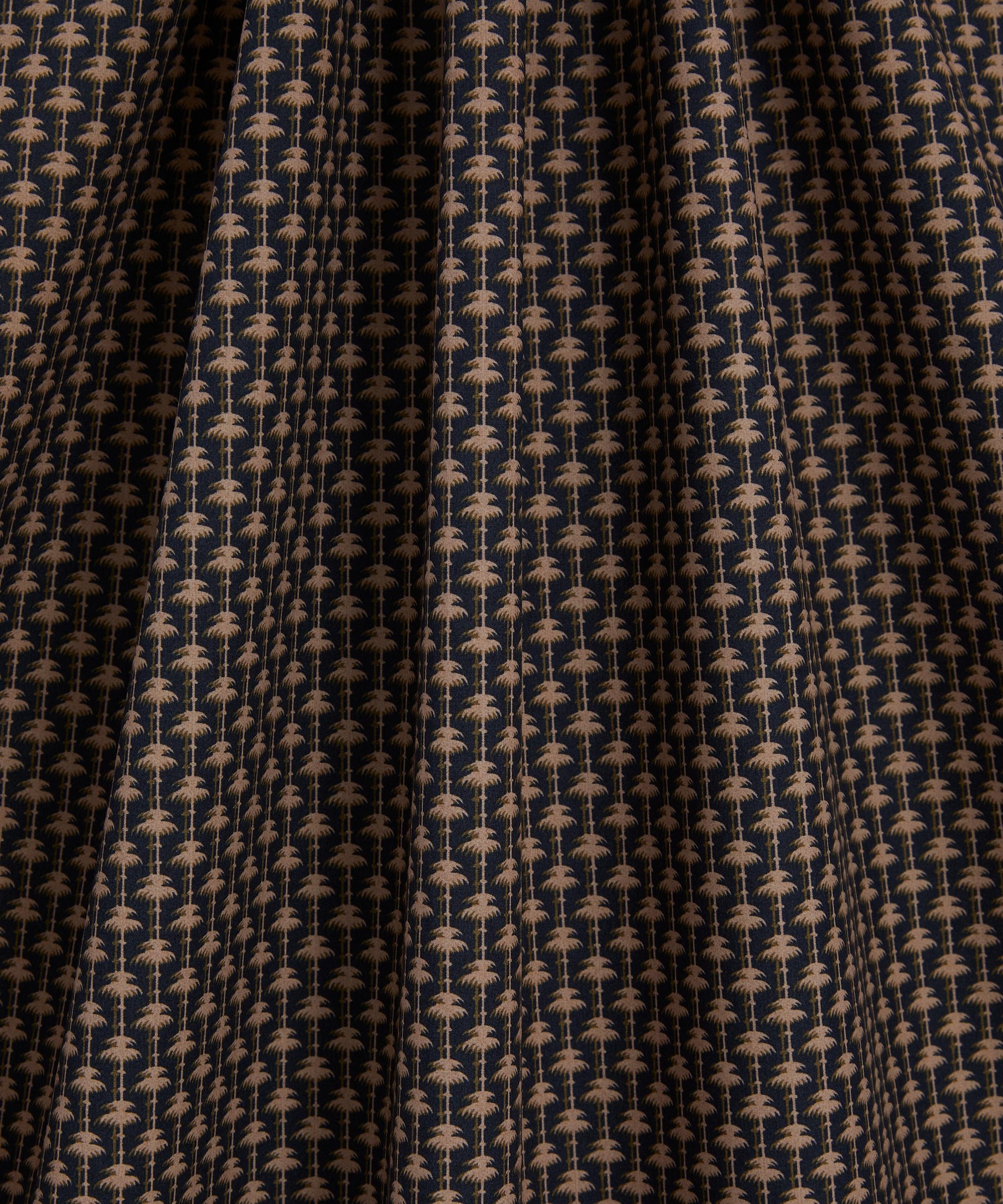 Apollo’s Palm Cotton Poplin Fabric - Black - Liberty