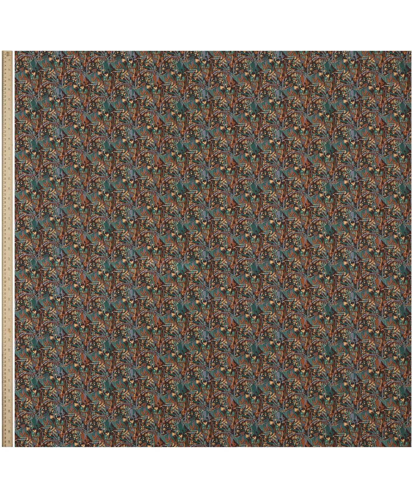 Cassius Cotton Poplin Fabric - Brown - Liberty