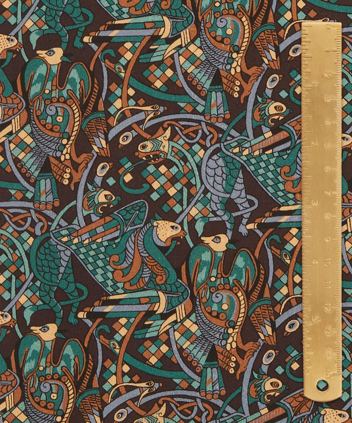 Cassius Cotton Poplin Fabric - Brown - Liberty