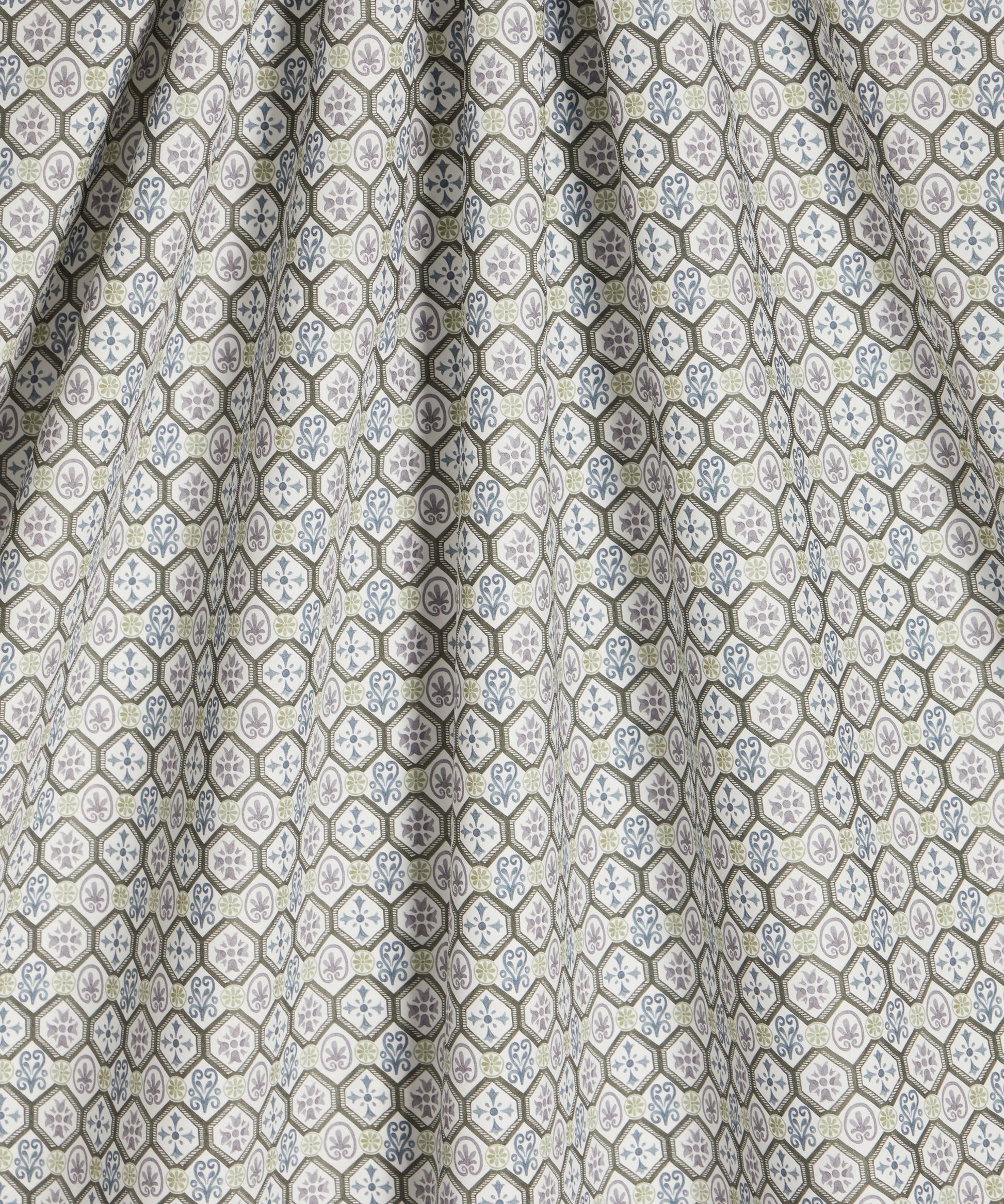 Tristan Rollo Cotton Poplin Fabric - Gray - Liberty