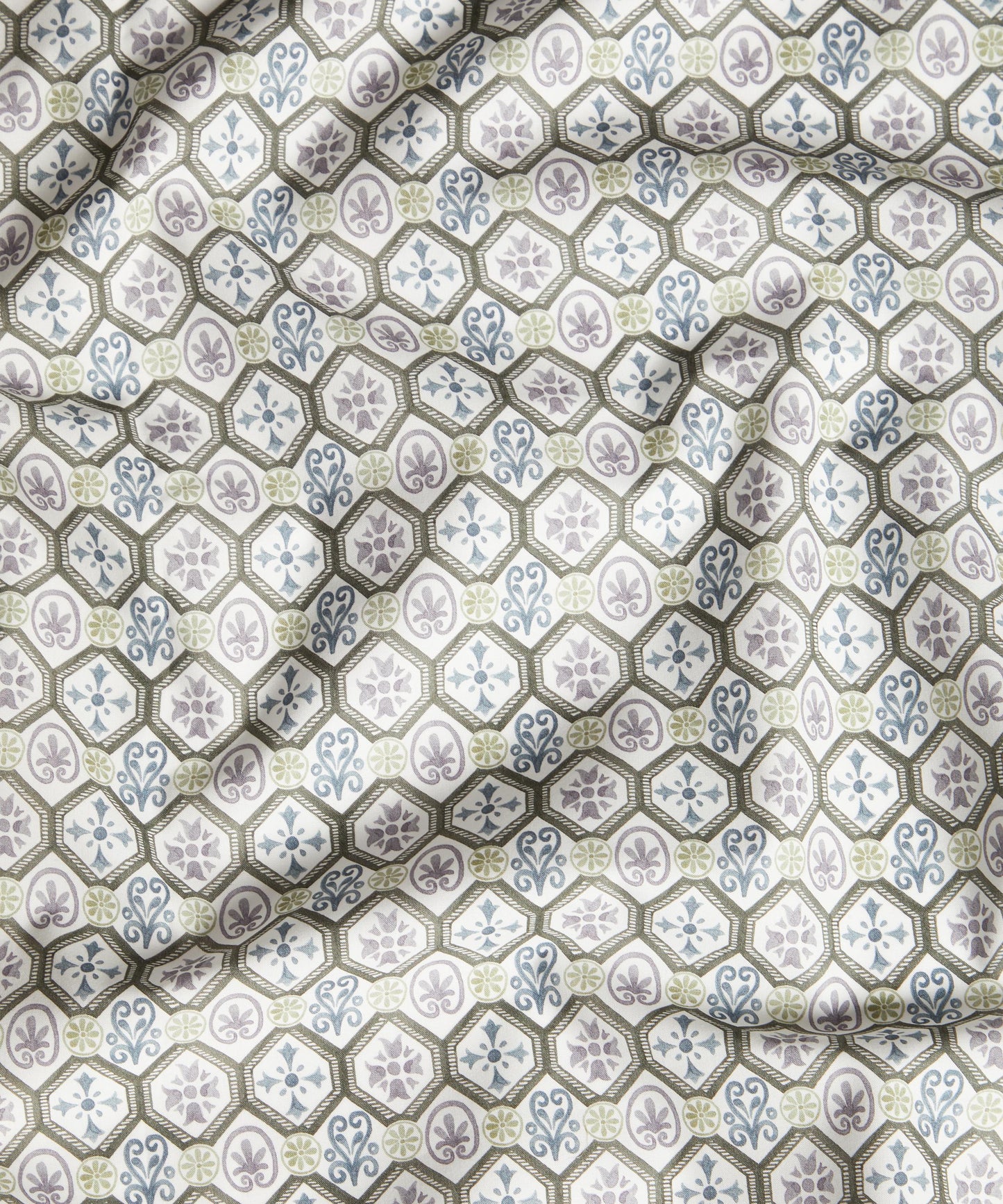 Tristan Rollo Cotton Poplin Fabric - Gray - Liberty