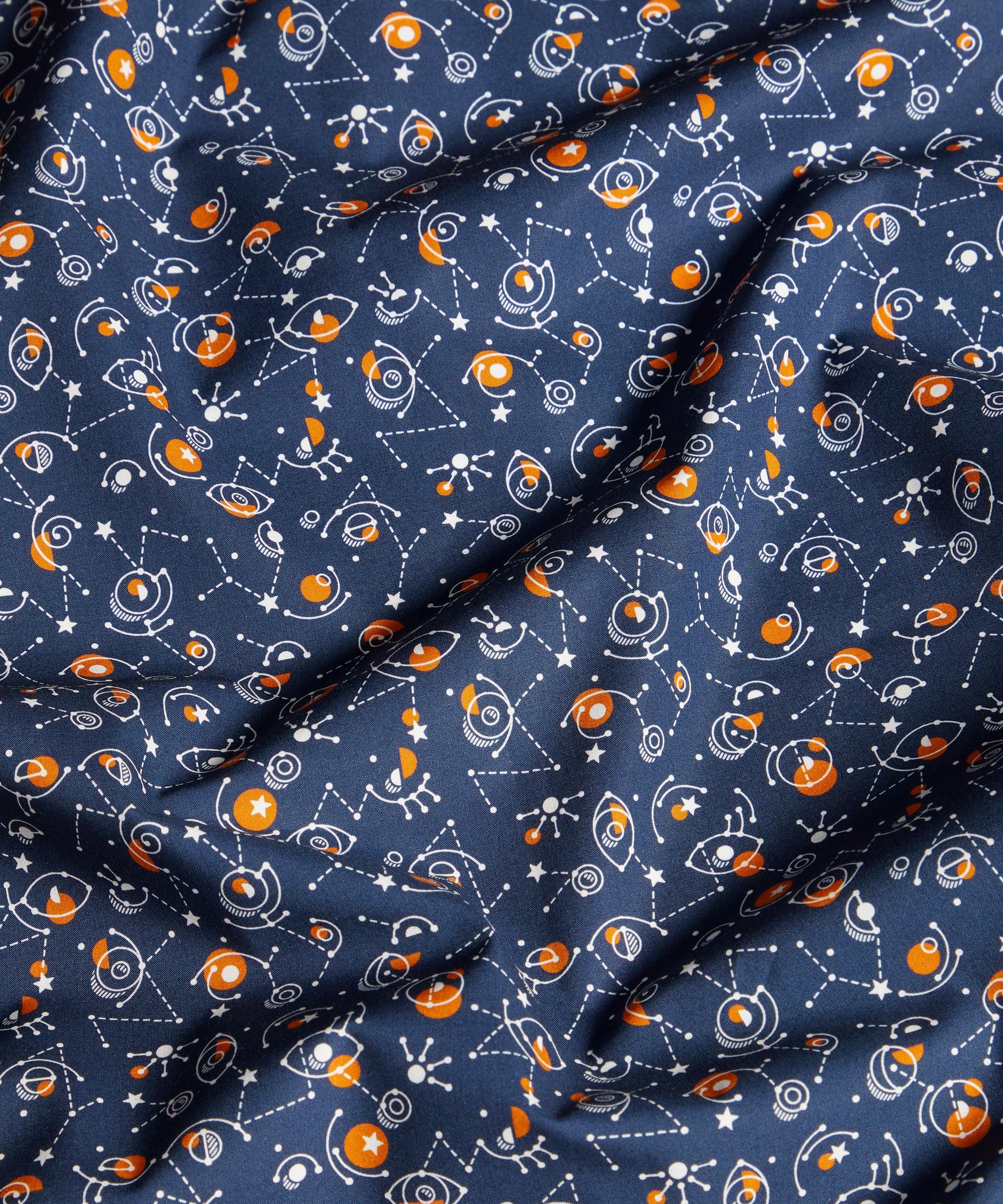 Cyclopes Cotton Poplin Fabric - Blue - Liberty