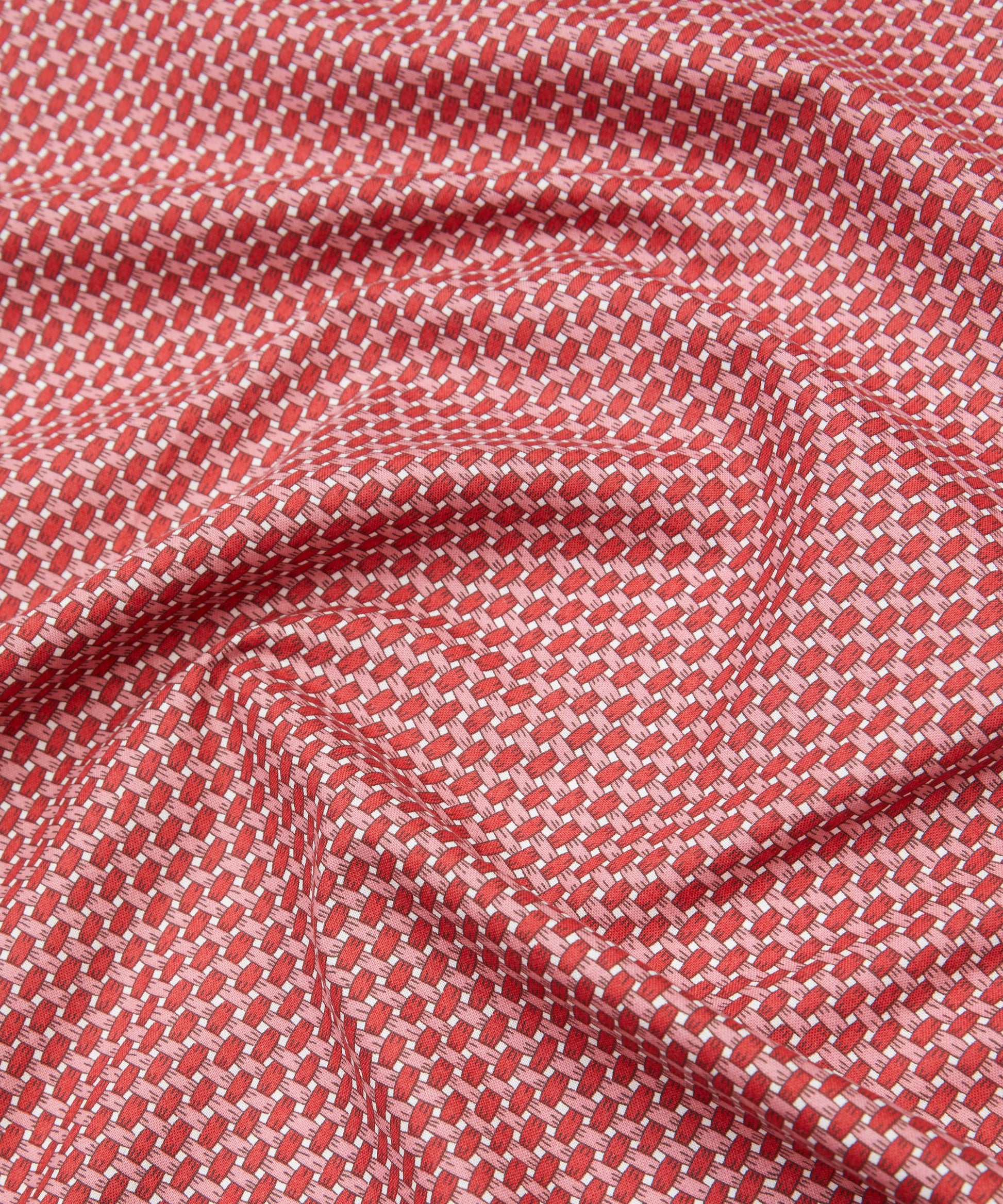 Wicker Lasenby Quilting Cotton Fabric - Red - Liberty