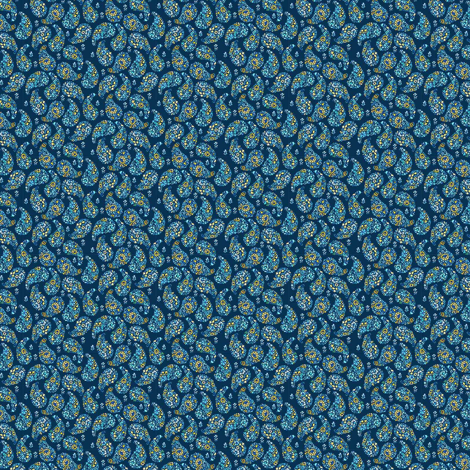 Rafiya Ocean Navy Lomond Pima Lawn Cotton - Dress Fabric