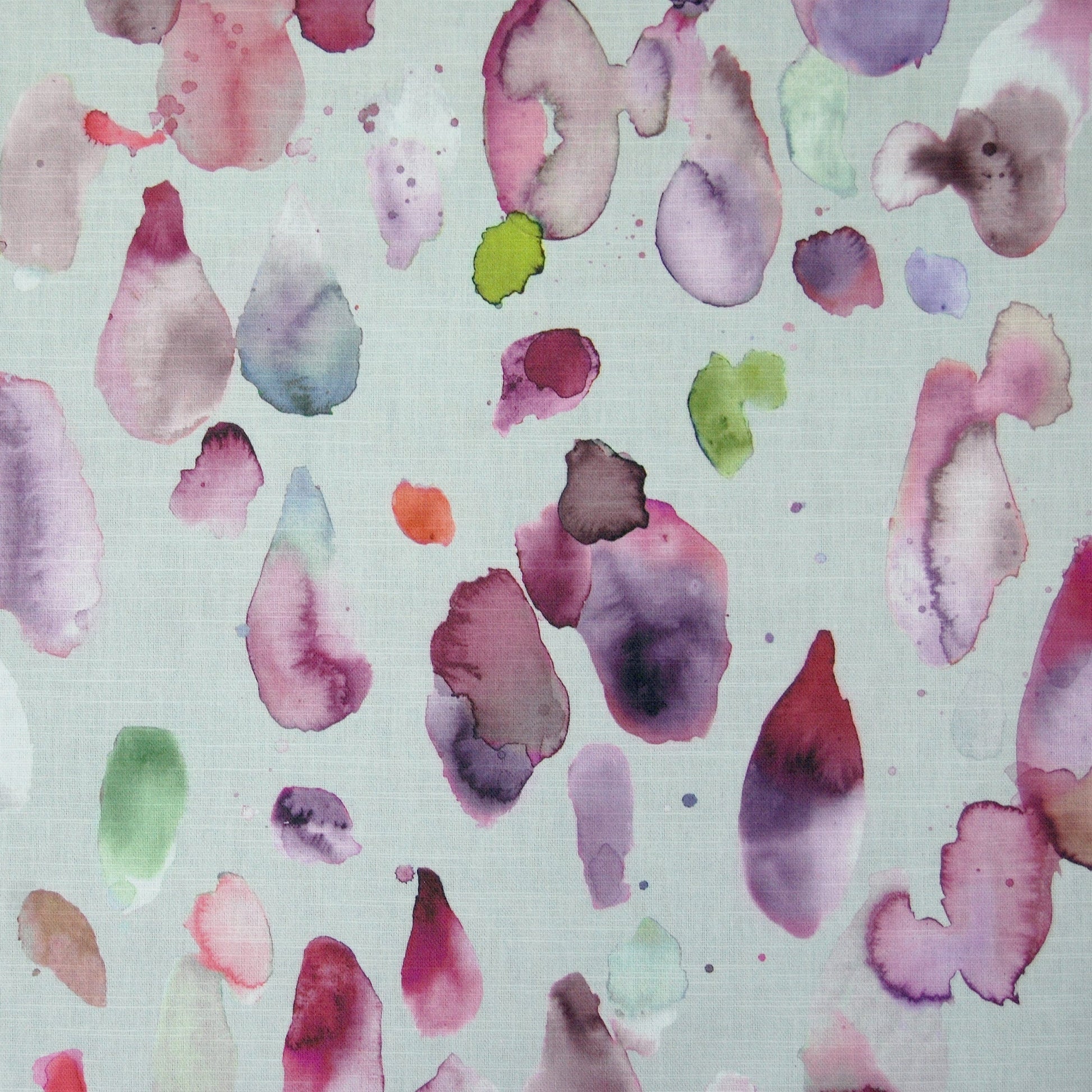 Raindrops Raspberry Fabric