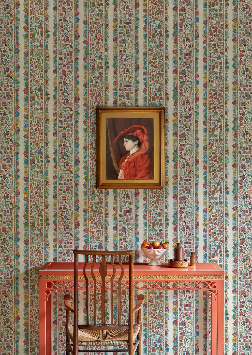 Ravi Ribbon Wallpaper - Garland - Lewis & Wood