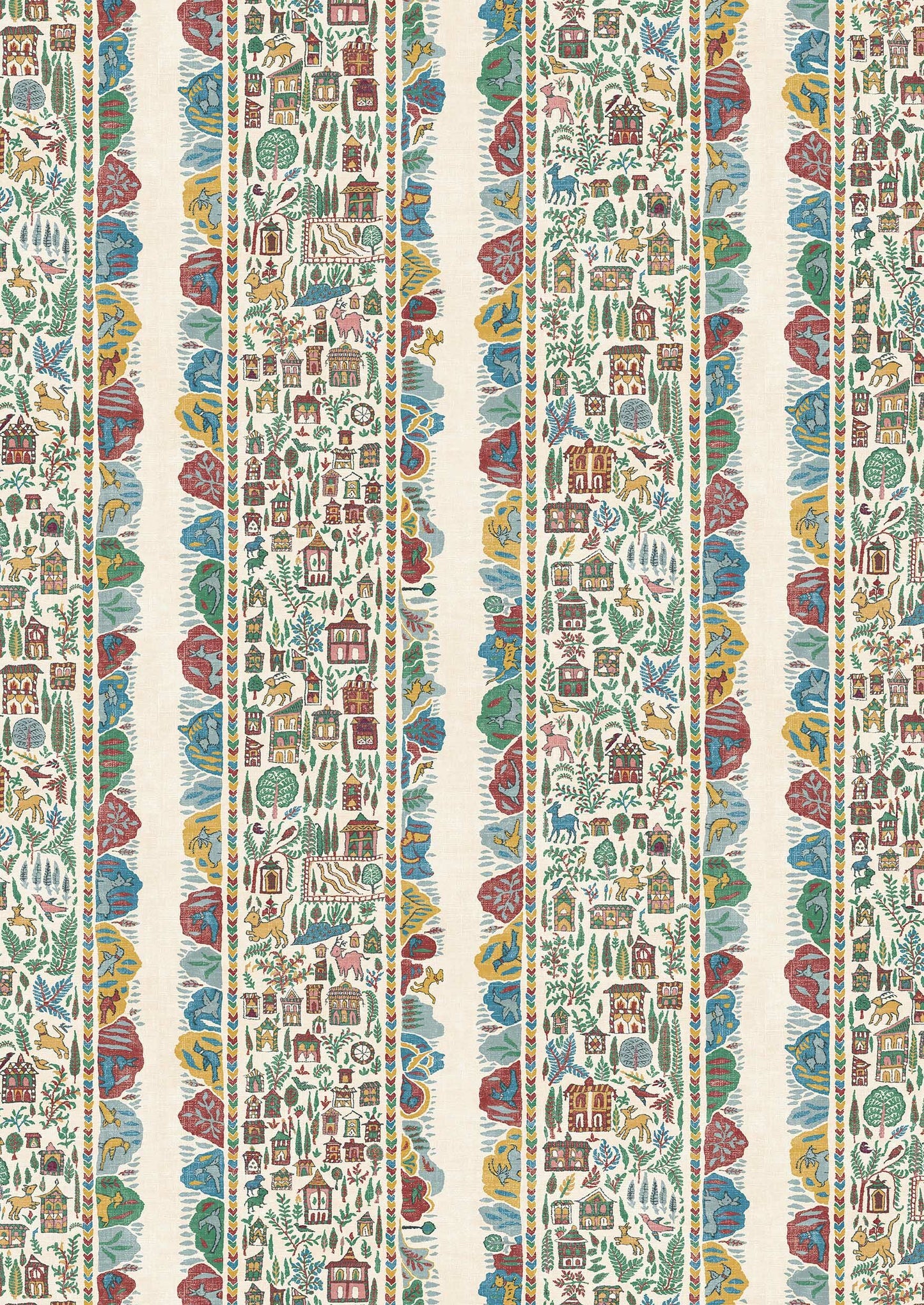 Ravi Ribbon Wallpaper - Garland - Lewis & Wood