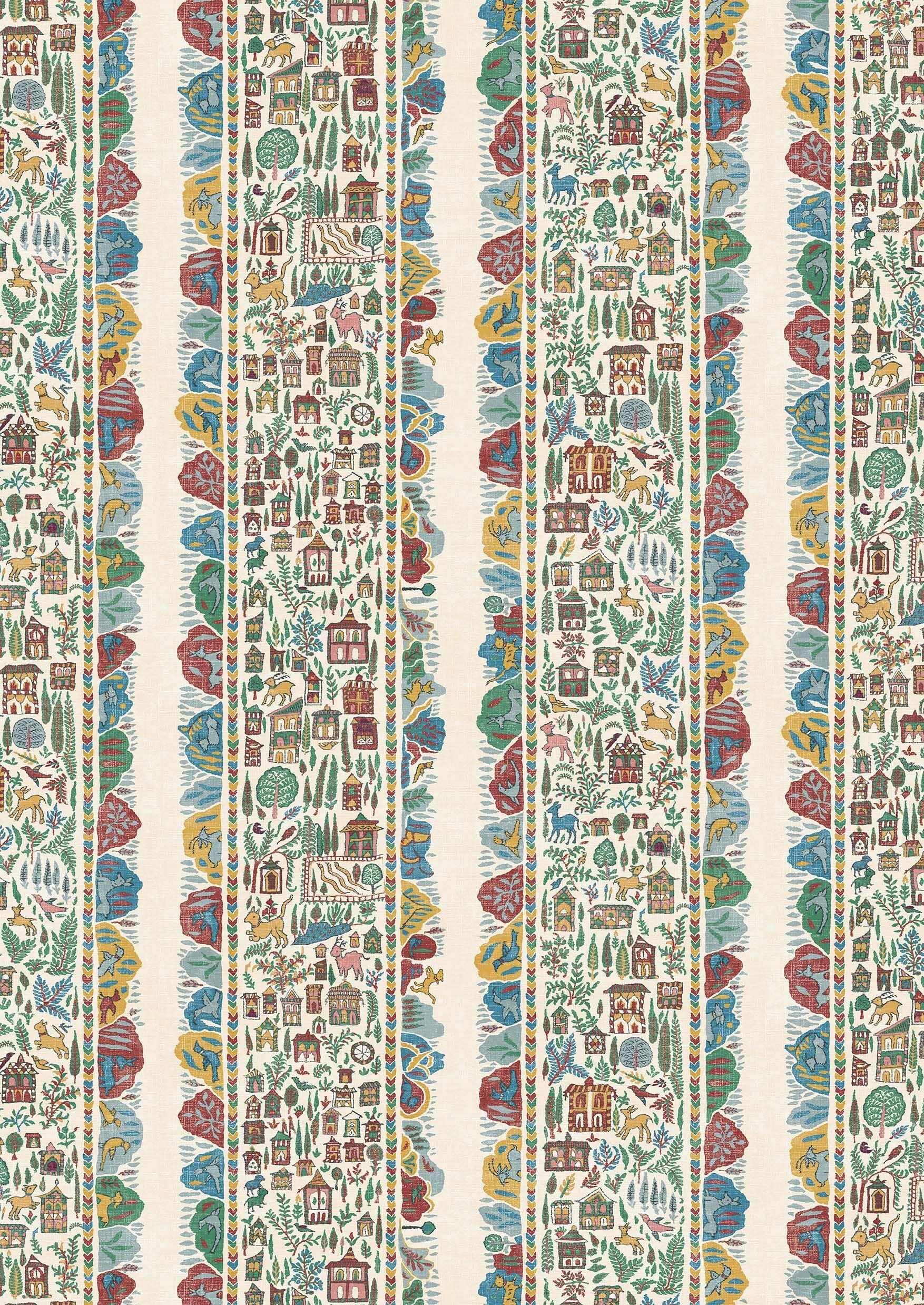 Ravi Ribbon Wallpaper - Garland - Lewis & Wood