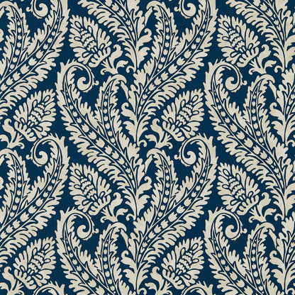 Regale Wallpaper - Denim - Clarke & Clarke