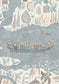 Regatta Wallpaper - Blue Almond - Lewis & Wood