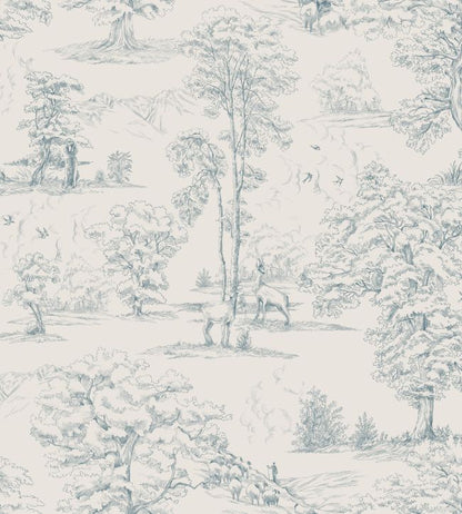 Montfort Wallpaper - Blue