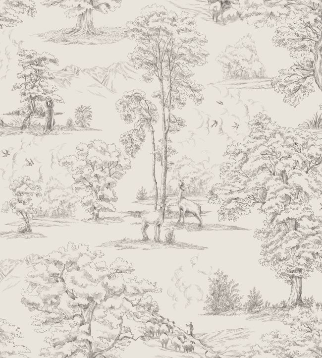 Montfort Wallpaper - Gray