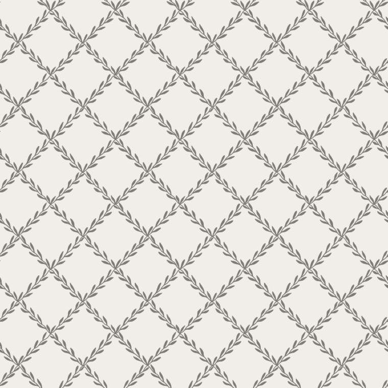Trellis Wallpaper - Gray -  Sandberg