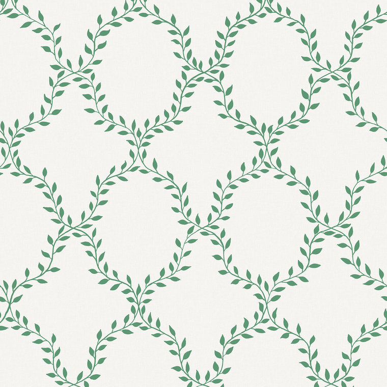 Wilma Wallpaper - Green -  Sandberg