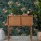 Serpentine Wallpaper - Green - Furn