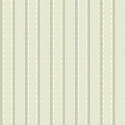Ticking Stripe Wallpaper - Sage - Ohpopsi