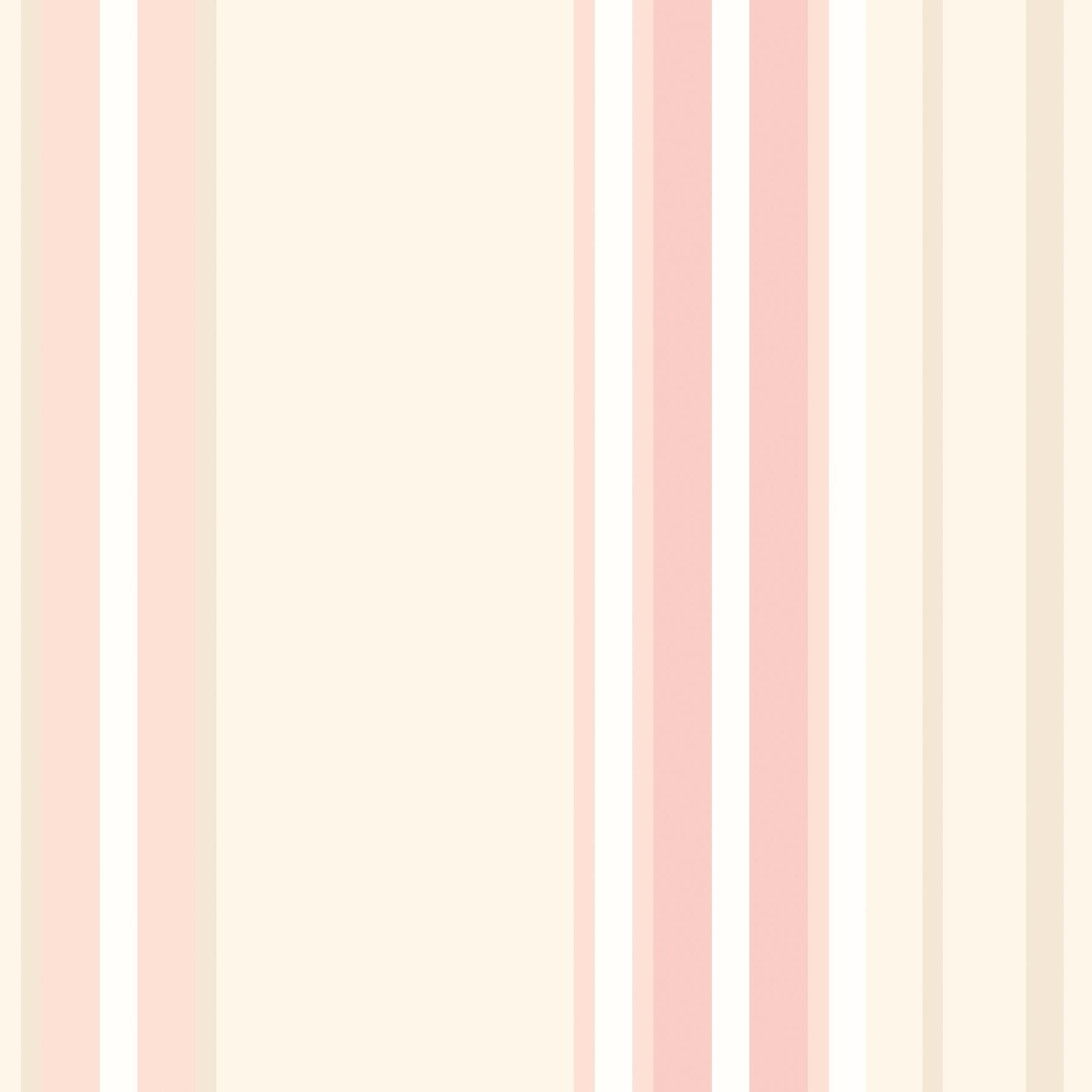 Ribbon Mix Stripe Wallpaper - Blossom - Ohpopsi