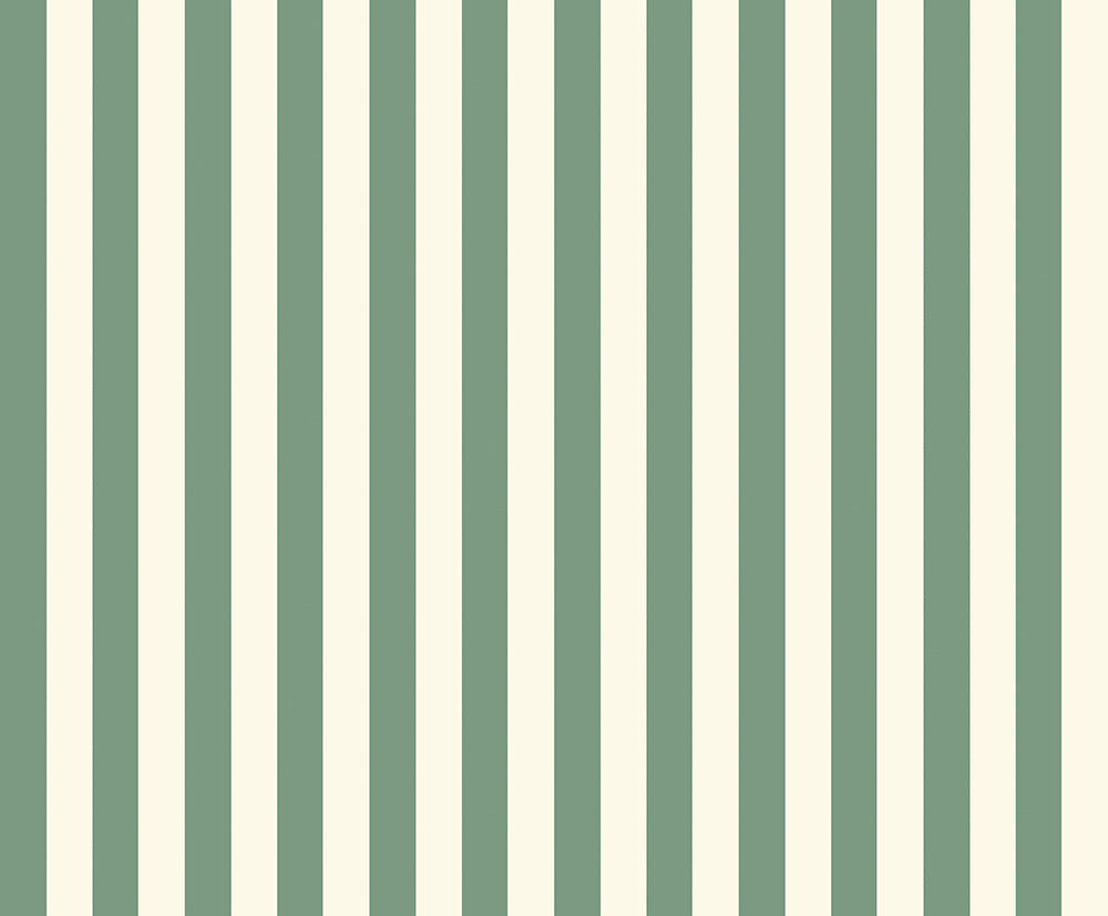 Wide Stripe Wallpaper - Moss - Ohpopsi