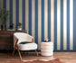 Wide Stripe Wallpaper - Ink - Ohpopsi