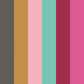 Rainbow Bloc Wallpaper - Hot Magenta - Ohpopsi