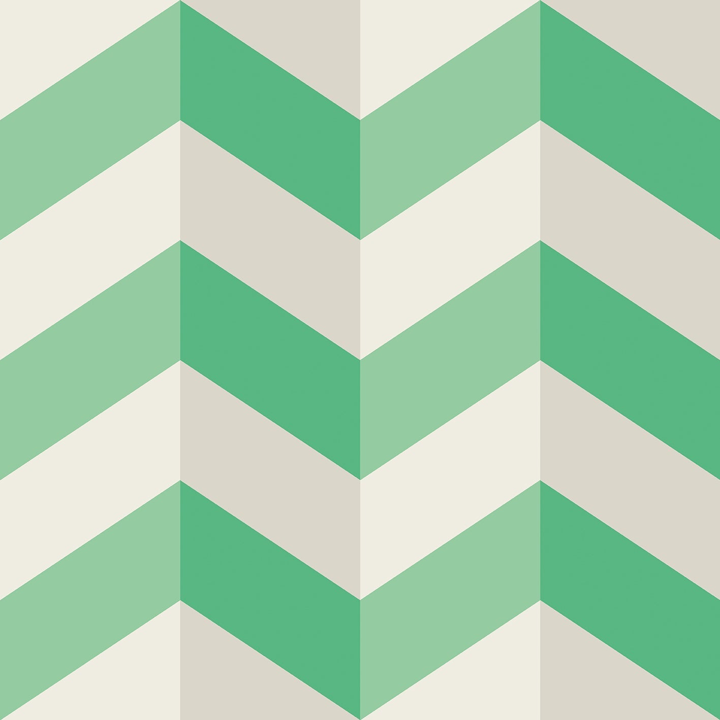 Illusion Chevron Wallpaper - Jade Twist - Ohpopsi