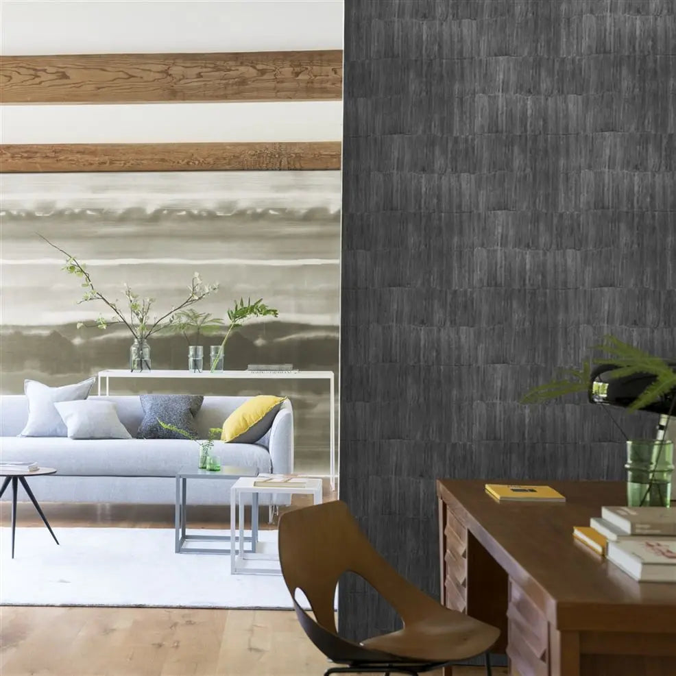 Sakiori Wallpaper - Gray - Designers Guild