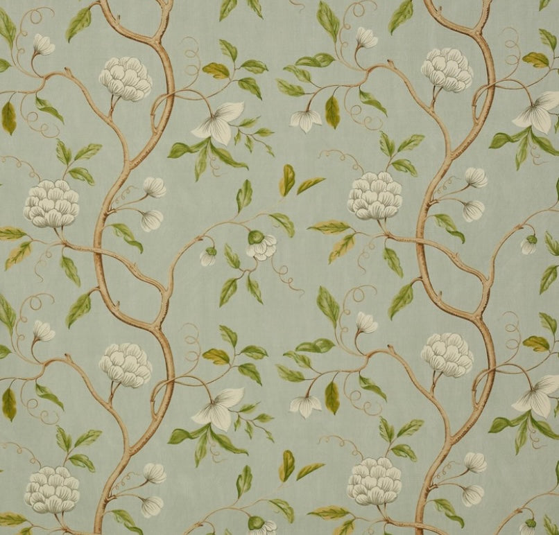 Snow Tree Fabric - Aqua