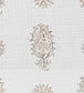 Persian Paisley Fabric - White