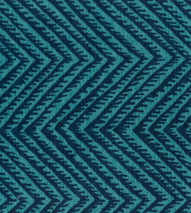 Herringbone Resist Fabric - Teal