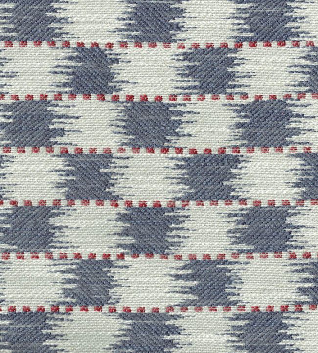 Chequers Fabric - Blue