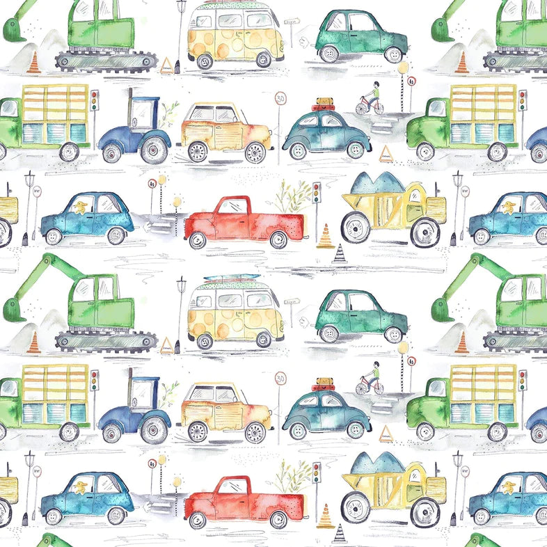 Traffic Jam Primary Wide-Width Wallpaper